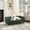 Olive Green + Foam + 1 Seat+3, variant on YANGXUN Beige Modern Rectangular Pet Sofa with Backrest & Armrests Soft Foam Comfort Dog Couch for Small and Medium Dogs Single Box Packaging