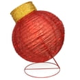 thumbnail image 2 of Northlight 36" Pre-Lit Red LED Glitter Ball Ornament Outdoor Christmas Yard Decor, 2 of 3