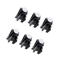 KALLORY 6Pcs Putter Clip for Golf Bag Putterclip Putter Holder Black PP