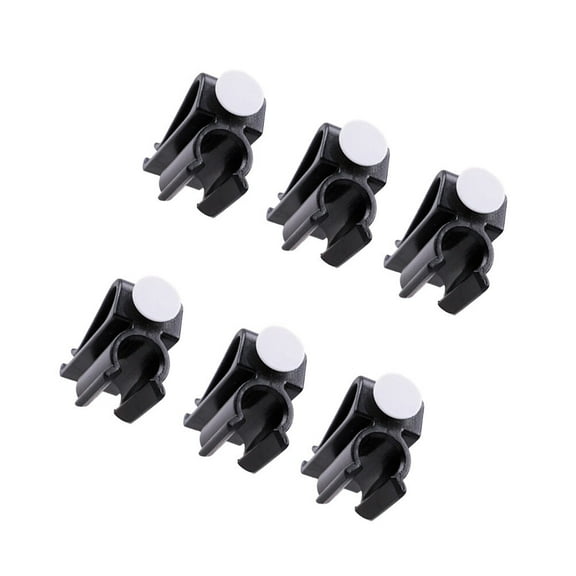 KALLORY 6Pcs Putter Clip for Golf Bag Putterclip Putter Holder Black PP