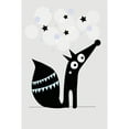 thumbnail image 2 of Marmont Hill "Black Star Dog" by Katarina Snygg Painting Print on Wrapped Canvas, 2 of 5