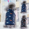 thumbnail image 2 of Pet Jacket Cotton Cartoon Lovely Dog Jacket Vest Puppy Winter Vest, 2 of 10