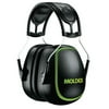 MX Series Earmuffs, 30 dB, Black/Green, Headband