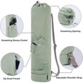 thumbnail image 3 of Yoga Mat Bag with Water Bottle Pocket and Wet Bottom Bag, Green Storage Bag, 3 of 5