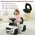 thumbnail image 6 of Gymax Licensed Jeep Ride on Car Foot to Floor Push Car w/ Under Seat Storage White, 6 of 10