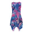 thumbnail image 7 of Yuyamidu Matching Couples Outfits Tropical Shirts for Men Hawaiian Dress for Women Dresses Elegant Casual Mens Shirts Casual Short Sleeve Button Down Asymmetrical Flowy Midi Dress, Size L, 7 of 7