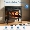 thumbnail image 4 of May in Color Freestanding 1500W Electric Fireplace Heater – part of practical freestanding electric fireplaces, also a portable fireplace with electric stove design – with 3D Flame & Remote for Home, 4 of 10