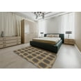 thumbnail image 4 of Ahgly Company Indoor Square Patterned Dark Brown Novelty Area Rugs, 3' Square, 4 of 6