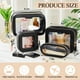 thumbnail image 2 of Set de bolsas de maquillaje Yeyeplum Leather Clear para mujer, 4 unidades, 2 of 6