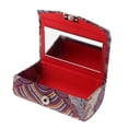 thumbnail image 2 of Étui Porte-Rouge à Lèvres Double Brodé Brocade avec Miroir, 2 of 8