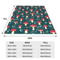 thumbnail image 3 of Balery Amanita Mushroom Manta de Felpa Suave y Acogedora – Cobija de Franela Aterciopelada para Cama, Lavable y Cálida para Sofá, Mascotas, Transpirable-80"x60", 3 of 7