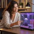 thumbnail image 7 of Clear Jellyfish Decor, Floating Artificial Jellyfish Ornament for Fish Tank Aquarium, Swims with Water Flow, Blue, 4.53 x 2.56 Inch, 7 of 7
