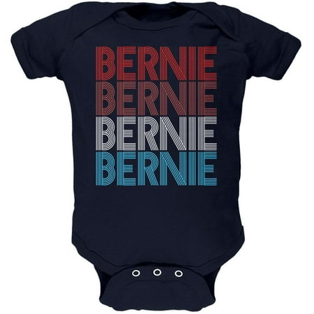 

Election 2020 Bernie Sanders Vintage Style USA Soft Baby One Piece Navy 0-3 M