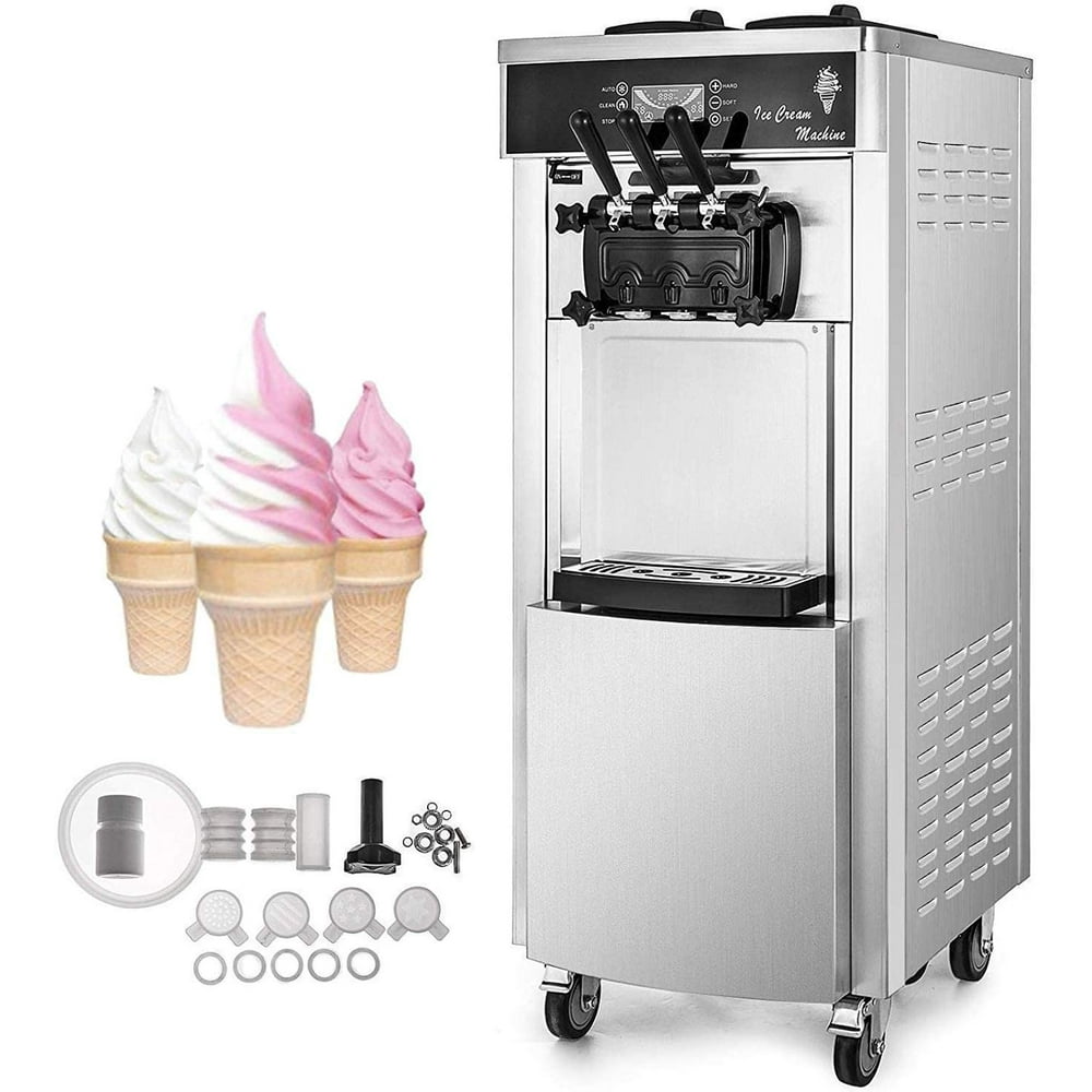 VEVOR 2200W Commercial Soft Ice Cream Machine 5.3 to 7.4 Gallons per