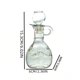 thumbnail image 3 of CaiYueKe Glass Oil Dispenser Bottle with Handle Olive Oil Vinegar Bottle Clear Glass Cruet Kitchen Condiment Dispenser Pouring Bottle Soy Sauce Dispenser Cooking BBQ Pantry Organization, 3 of 8