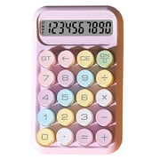 Typewriter Style Calculator Mechanical Calculator Retro Typewriter Style 10-digit Calculator with Lcd Display for School Office Round Button