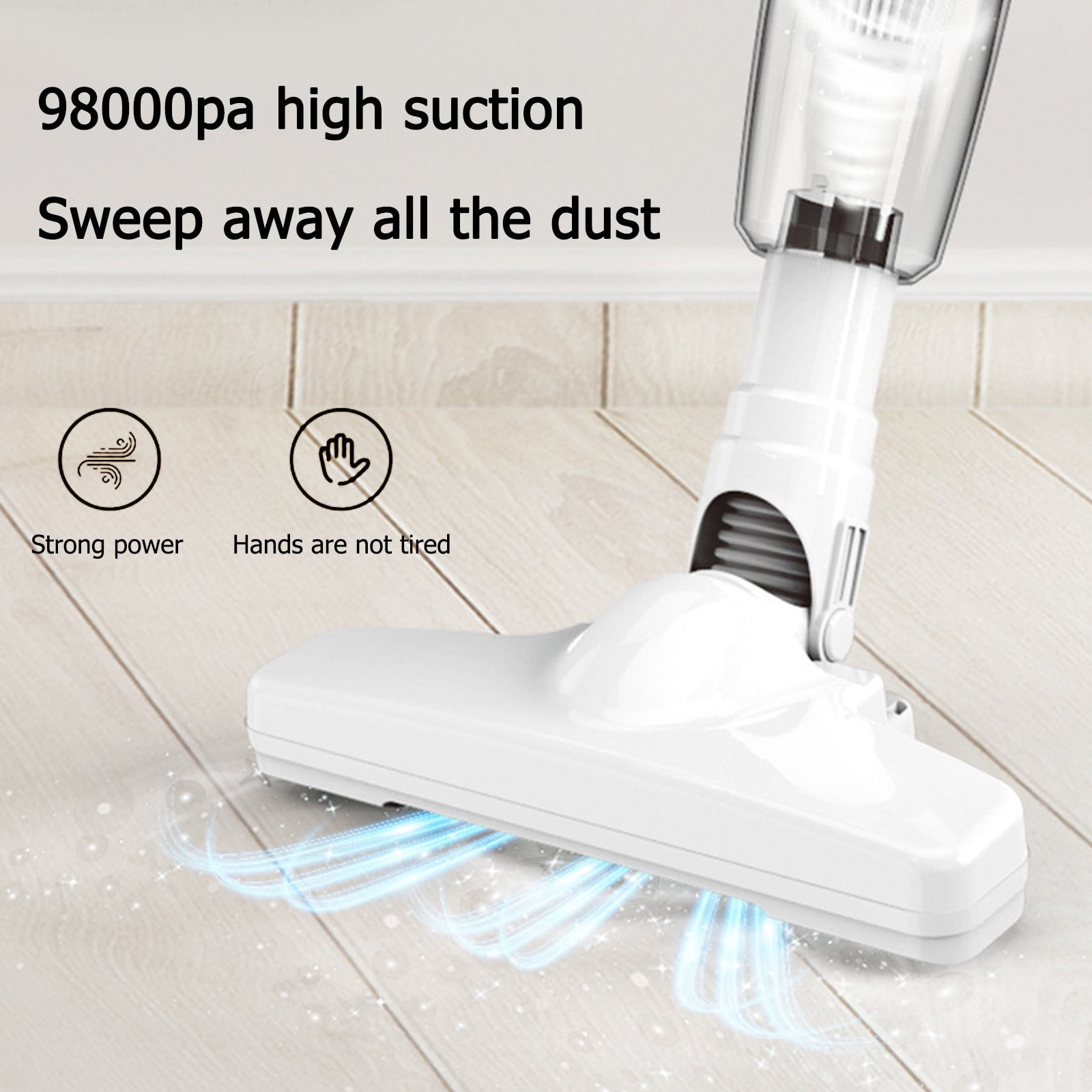 Stick Vacuum Cleaner with 30 Mins Long Runtime, Lightweight Cordless Vacuum for Carpet & Hardwood Floors, Powerful Pet Hair Vacuum Cleaner, Compact Home Cleaning Tool