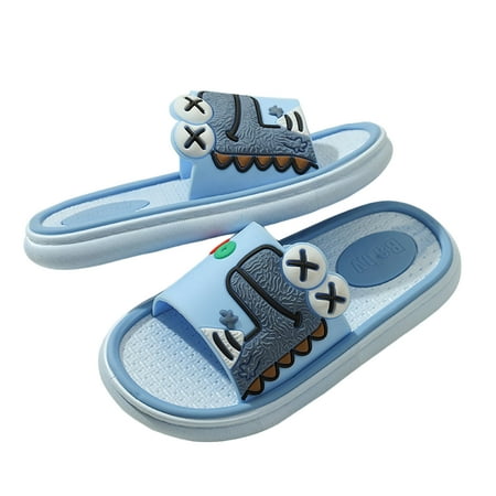 

Little Kids Toddlers Sandals Boys Girls EVA Slides Sandals Cute Dinosaur Non-Slip Shower Sandals Slip-on Beach Pool Slippers Indoor Outdoor Summer Slippers