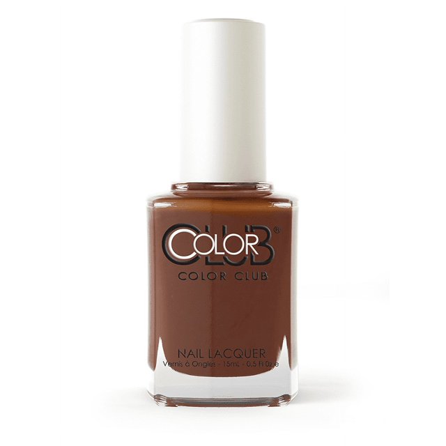 esmalte de uñas take it all off Color Club Yum-Yum-Yellow, frasco frontal centrado de 15 ml con tapa blanca y etiqueta Color Club, laca cremosa visible en botella cuadrada sobre fondo blanco; adecuado para manicura y pedicuras caseras.