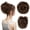 S-Medium Brown, variant on Large Messy Bun Hair Piece, Wavy Curly Scrunchie Synthetic Chignon Ponytail Hair Extensions, Thick Updo Hairpieces for Women, Fake Hair Bun Scrunchies for Daily Wear