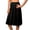 Black, variant on Women's Shadowline 4711625 25 Inch Flare Daywear Half Slip (Black L)