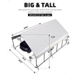 thumbnail image 4 of 20'x25'x13' Heavy-Duty Metal Carport – Reinforced Outdoor Shelter for 2 Cars, Trucks, RVs, Bass Boats, and Tractors, 4 of 7