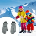 thumbnail image 2 of Billuyoard 1 par de mitones para niños, guantes Unisex impermeables de invierno, equipo deportivo para niños, regalos fáciles de combinar, actividades al Suministros térmicos gris 1 Billuyoard HA059223-03B, 2 of 5