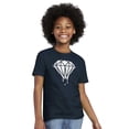 thumbnail image 4 of Diamond Dripping Fashionable Girly Crewneck T Shirts Boy Girl Teen Brisco Brands X, 4 of 6