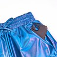thumbnail image 4 of Shorts Perfashion Metálicos Azules Alien Delfín estilo Disco años 80, 4 of 7
