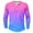 Pink, variant on Dagegui Men's Long Sleeve Shirts Tie Dye Fall Crewneck Buttons T-Shirts Gradient Color Round-Neck Henley Shirt Big and Tall Casual Outdoor Tees Tops Pink S