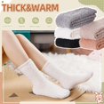 thumbnail image 2 of Womens Fuzzy Socks Soft Cozy Fluffy Slipper Socks Winter Warm Plush Sleeping Christmas Socks 5 Pairs, 2 of 6