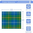 thumbnail image 4 of Dreamtimes National Tartan Blue Green Washcloths, 2 PCS 12 X 12 Inches Cotton Wash Cloths, Highly Absorbent and Soft Face Towels for Bathroom,Gym,Hotel and Spa, 4 of 7