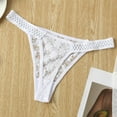 thumbnail image 4 of TISHITA 3 Pcs Strings pour Femmes Transparents Taille Basse Ensemble Respirant en Maille L L, 4 of 8
