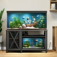 thumbnail image 6 of Dextrus Heavy Duty Metal Aquarium Stand with Power Outlets - Suitable for 55-75 Gallon Fish Tank Stand, Turtle Tank, Reptile Terrarium (865lbs Capacity) - Grey, 6 of 8