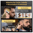 thumbnail image 4 of Maquina Cortar Cabello Cortadora Profesional con imagen de barbero Belug Dorado, 4 of 5