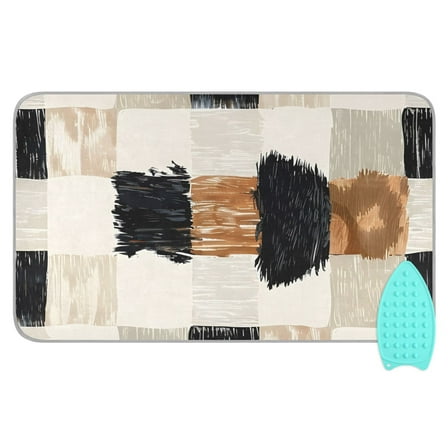 Cowhide Gingham Ironing Board Covers Heat Resistant Ironing Pad Mat Portable for Travel Washer Dryer Table