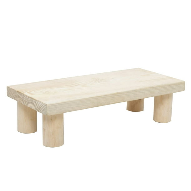 ColoMX 1pc taburete de baño infantil taburete de baño para niños (color de madera)