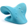 thumbnail image 5 of Relajante para cuello y hombros, dispositivo de tracción cervical, camilla para cuello con almohada (azul), 5 of 5