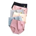 thumbnail image 1 of Bragas Estampadas De Tiro Alto Para Mujer, Paquete De 6 Pzs., 1 of 8