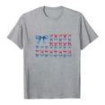 thumbnail image 4 of TOWED22 America Shirts for Women Land of The Free Shirt America Flag Coquette Bow T-Shirt USA Patriotic Tees 4th of July Outfits(Grey,XXXL), 4 of 5