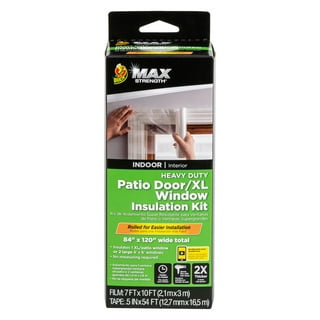 Duck Brand 62 in. x 420 in. Rolled Shrink Film Window Kit, Fits up to 10  Windows