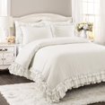 thumbnail image 2 of Ella Shabby Chic Ruffle Lace Edredón Blanco Juego de 3 piezas Full / Queen Lush Decor LUSH-16T004404, 2 of 2