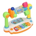 thumbnail image 4 of Piano para educación temprana y aprendizaje para niños mayores de 3 años, rompecabezas giratorio, piano musical, caja de colores., 4 of 14