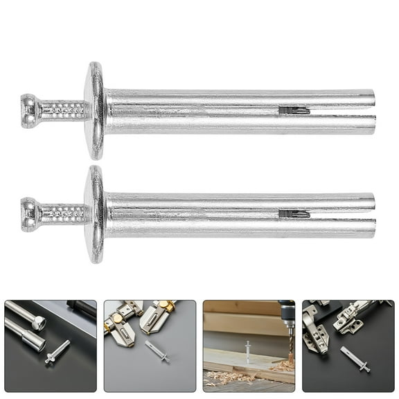 Masteelf 100pcs Expansion Fastener Nails 8x50mm Drive-In Anchor Nails For Concrete Walls Heavy Duty Wall Screws Metal Bolt For Concrete And Masonry Anchors