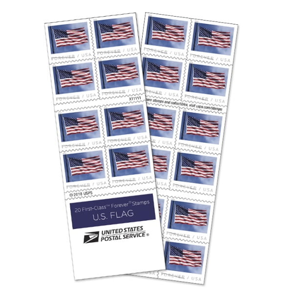 1 Booklet of 20 Stamps 10# Business Envelope Additional 2018 Forever Postage Mailing Stamp 