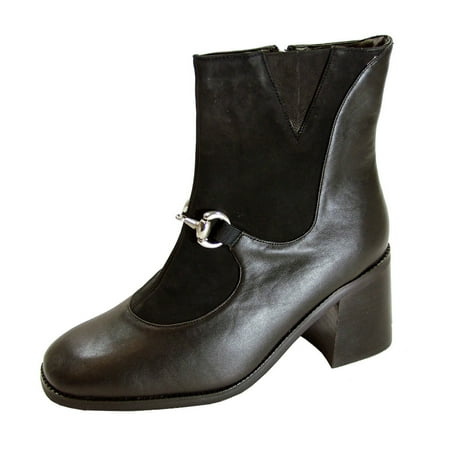 

PEERAGE Darla Women s Wide Width Casual Dress Leather Booties