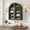 Black, variant on Arched Wall Cabinet, Large Wood Bathroom Medicine Cabinet Wall Mounted Cupboard, Modern Floating Storage Cabinet withGlass Doors & Adjustable Shelves, Wood Organizer