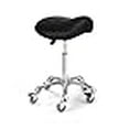 thumbnail image 3 of McDooFly Tabouret Selle Ergonomique avec Roues Chaise Roulante Chaise Selle Professionnelle Robuste Tabouret Hydraulique Pivotant Réglable pour Massage Coiffeur Salon Tatouage Bureau (Sans Dossier, Noir), 3 of 4
