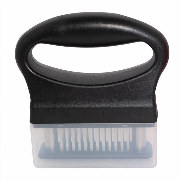 Tunhigl 48-Blade Stainless Steel Meat Tenderizer Tool - Effortless Meat Loosening Needle for Chicken, Beef, and Pork - Dishwasher Safe with Ergonomic Handle Black