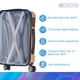 thumbnail image 4 of Set de 2 Maletas de Viaje Check In Texturizadas 8 kg y 20 kg dorado, 4 of 16